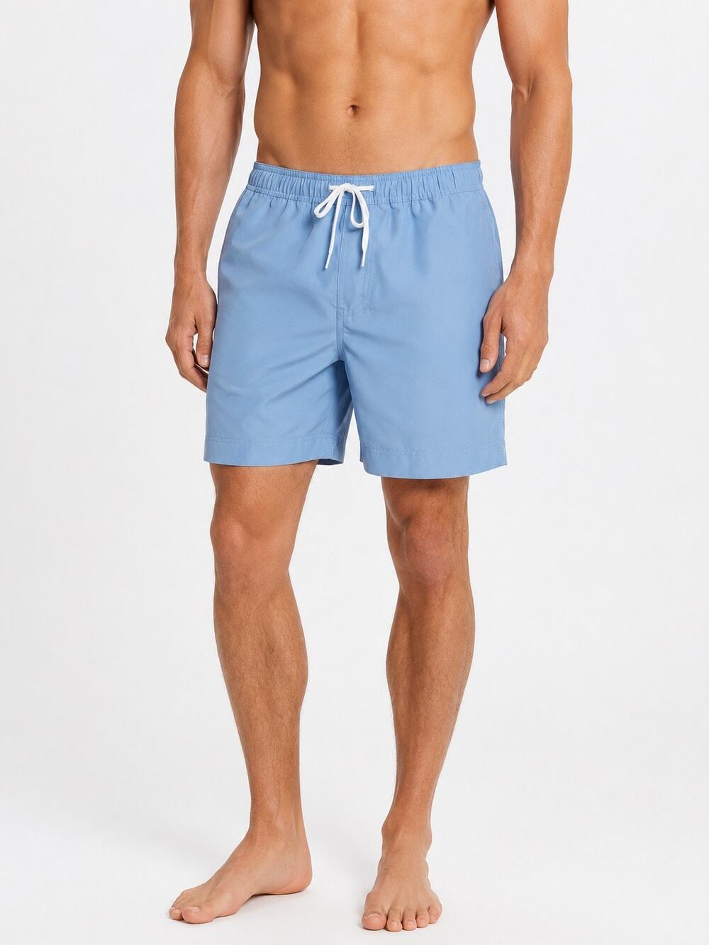 1901 Men’s Solid Volley Swim Trunks Blue XXL – Drawstring, Mesh Lined, NWT